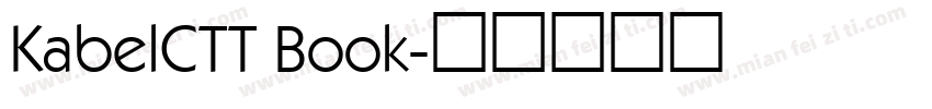 KabelCTT Book字体转换